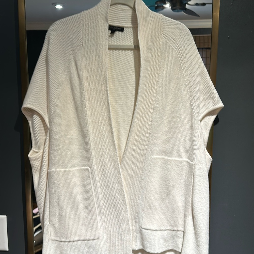 Banana Republic Oversized Cream Shawl Cape Sweater-Size XS/S